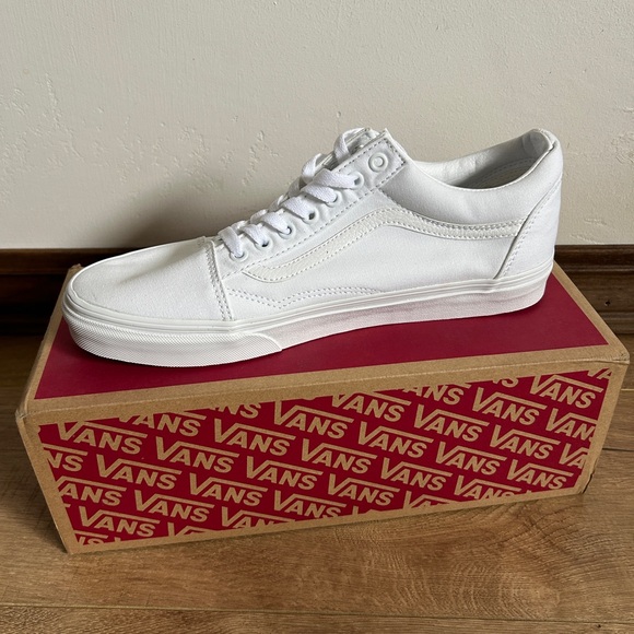Vans Old Skool True White Sneakers - Picture 1 of 7